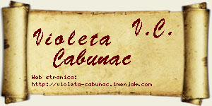 Violeta Cabunac vizit kartica